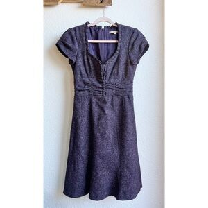 Nanette Lepore Y2K Purple Wool Tweed Mini Dress 4